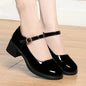 Essential Black Leather Buckle Shoes
